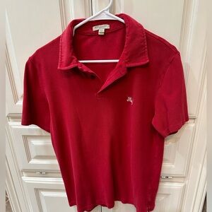 Red Polo Shirt with Logo
